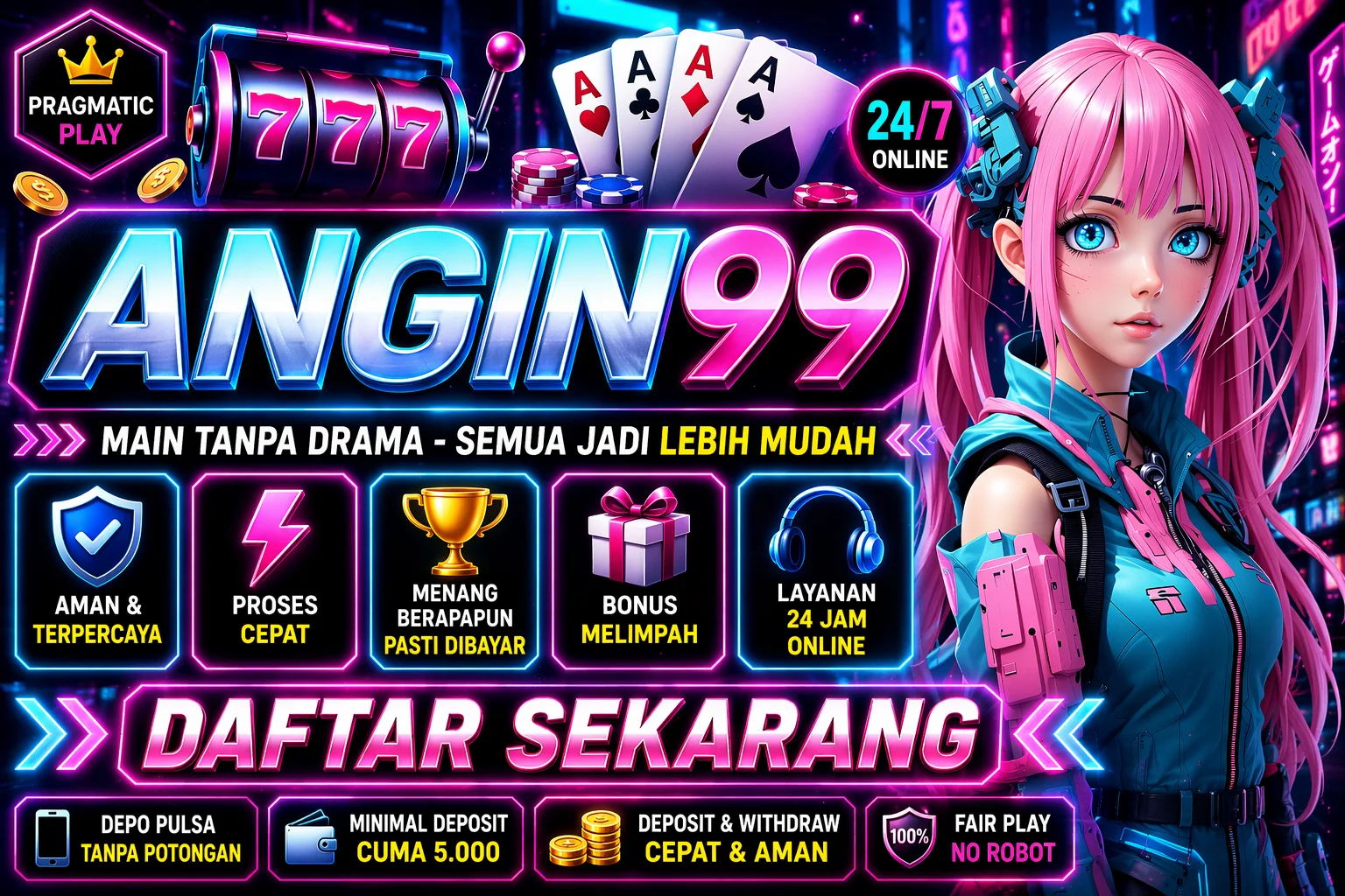 Galeri foto ANGIN99 – Tempat Favorit Main Game Fantasi Tanpa Hambatan Paling Seru di Jakarta